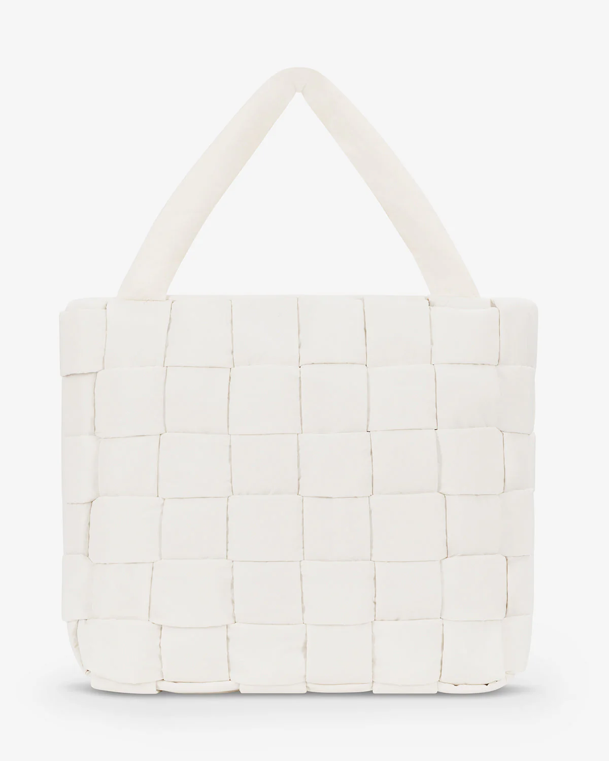 Puffer Tote Bag | Vanilla