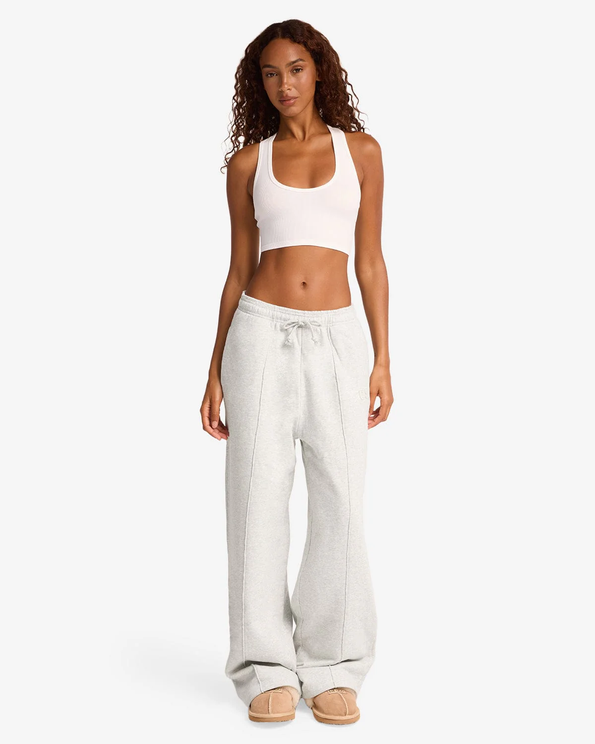 CSB Wide Leg Sweatpant | Snow Marl - Image 3