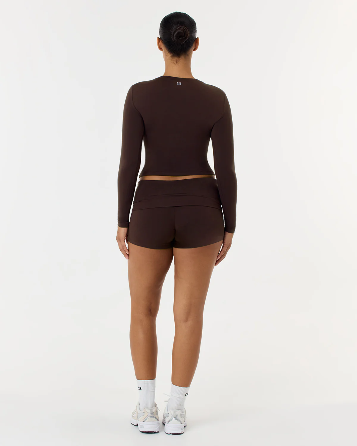 Foldover Yoga Short | Espresso - Image 3