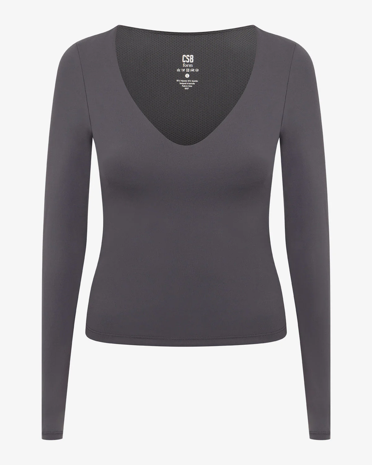 Form Alina Long Sleeve Top | Charcoal - Image 4