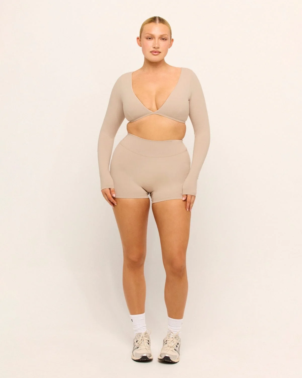 Form Contour Long Sleeve Crop | Fawn - Image 4
