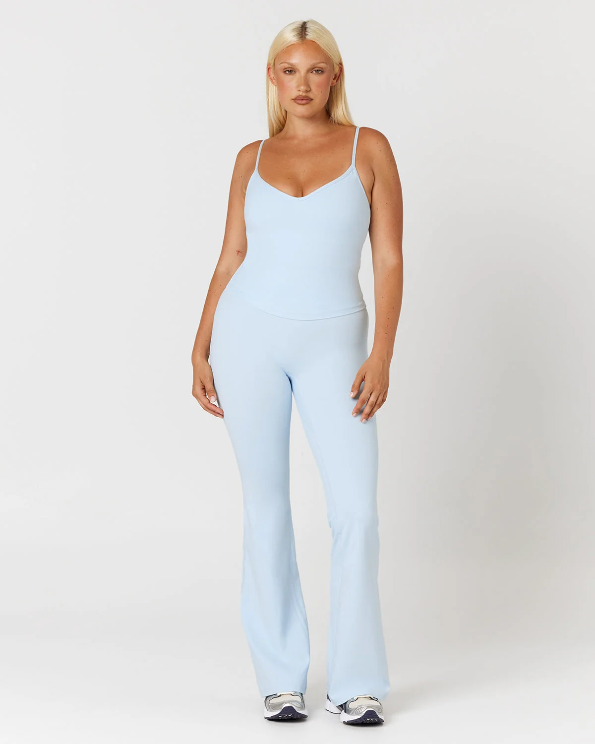Form Invisible Scrunch Flare Leggings | Powder Blue - Image 2