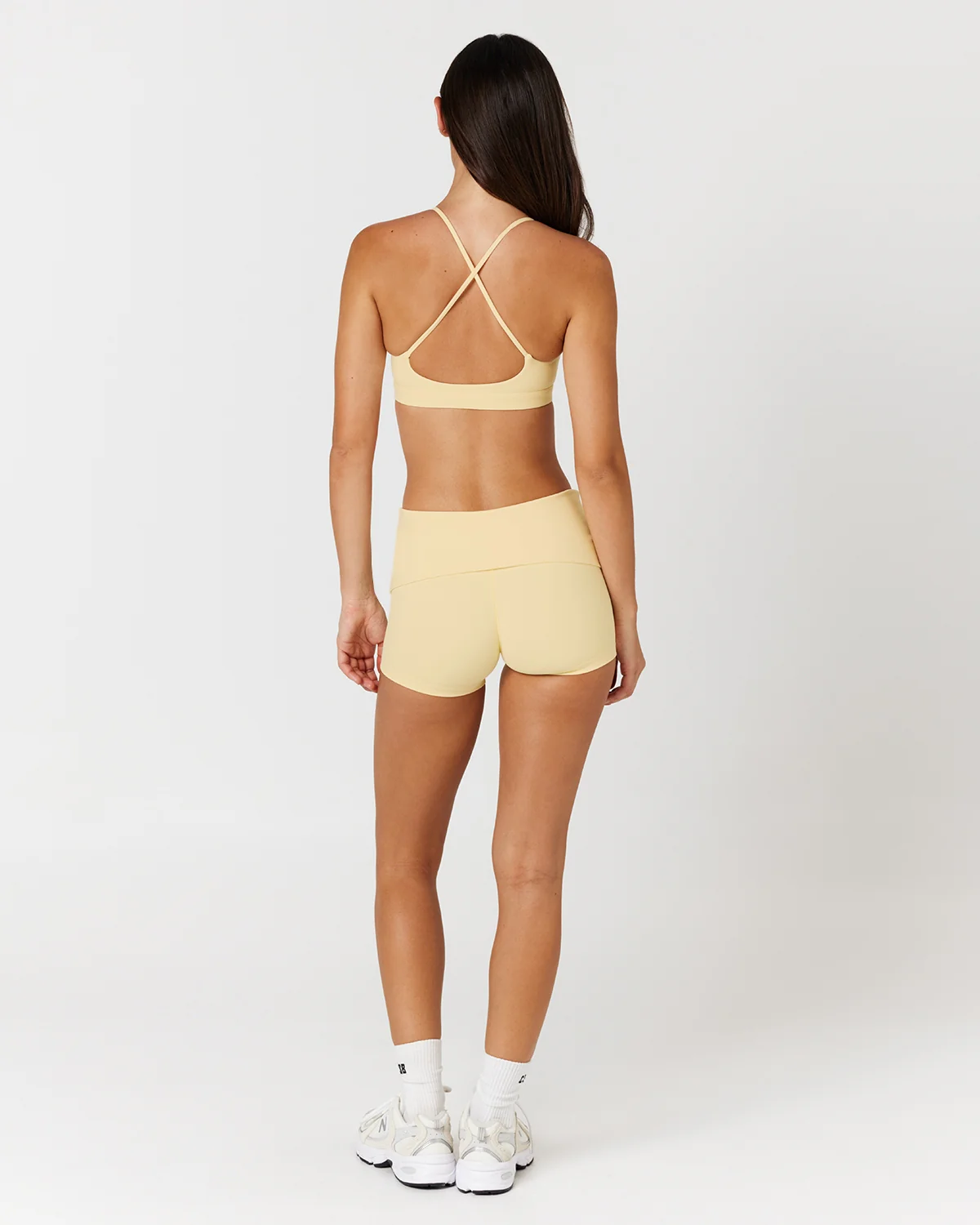 Form Invisible Scrunch Fold Over Shorts 3" | Butter - Image 6