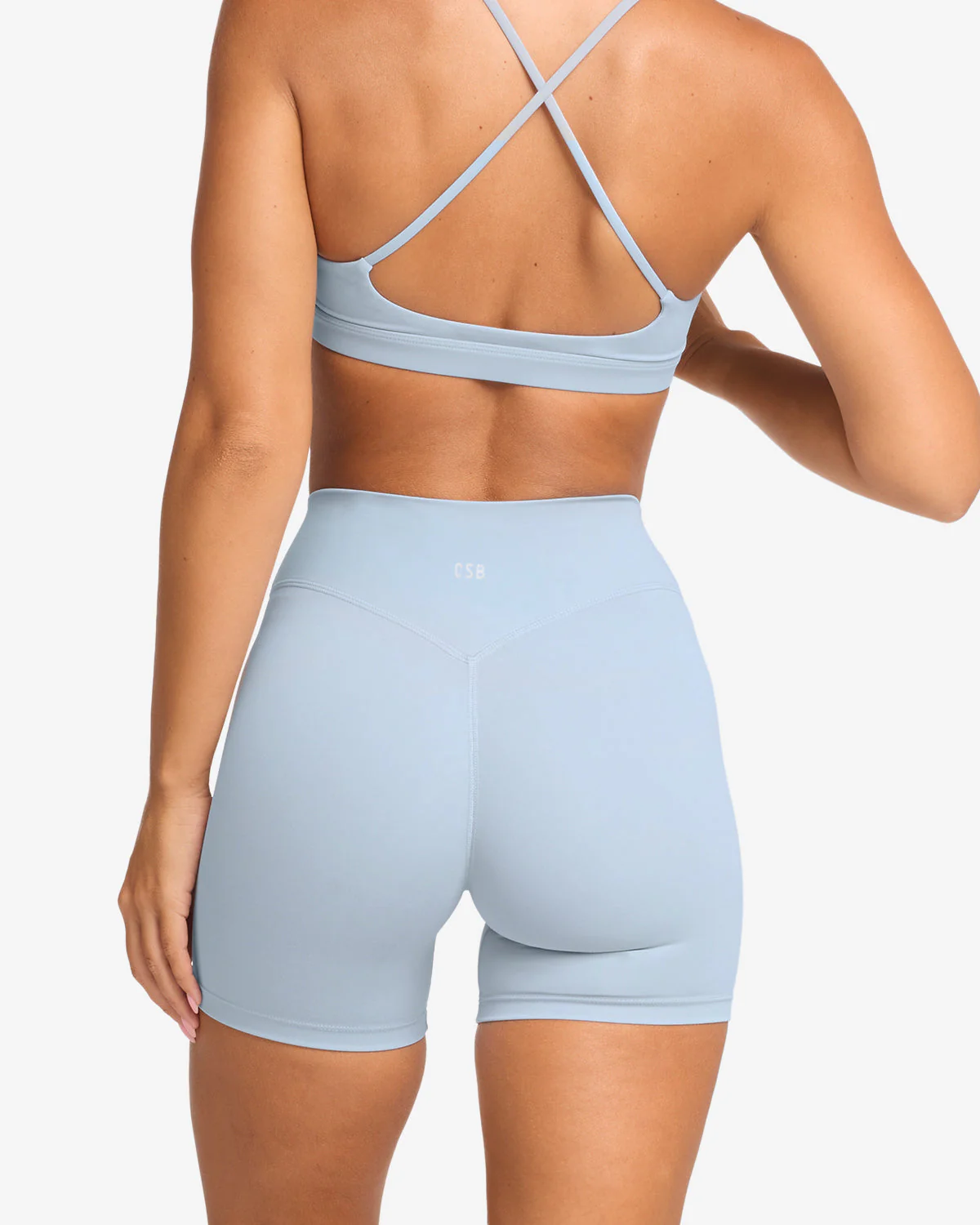 Form Invisible Scrunch Shorts 5" | Dusty Blue - Image 12