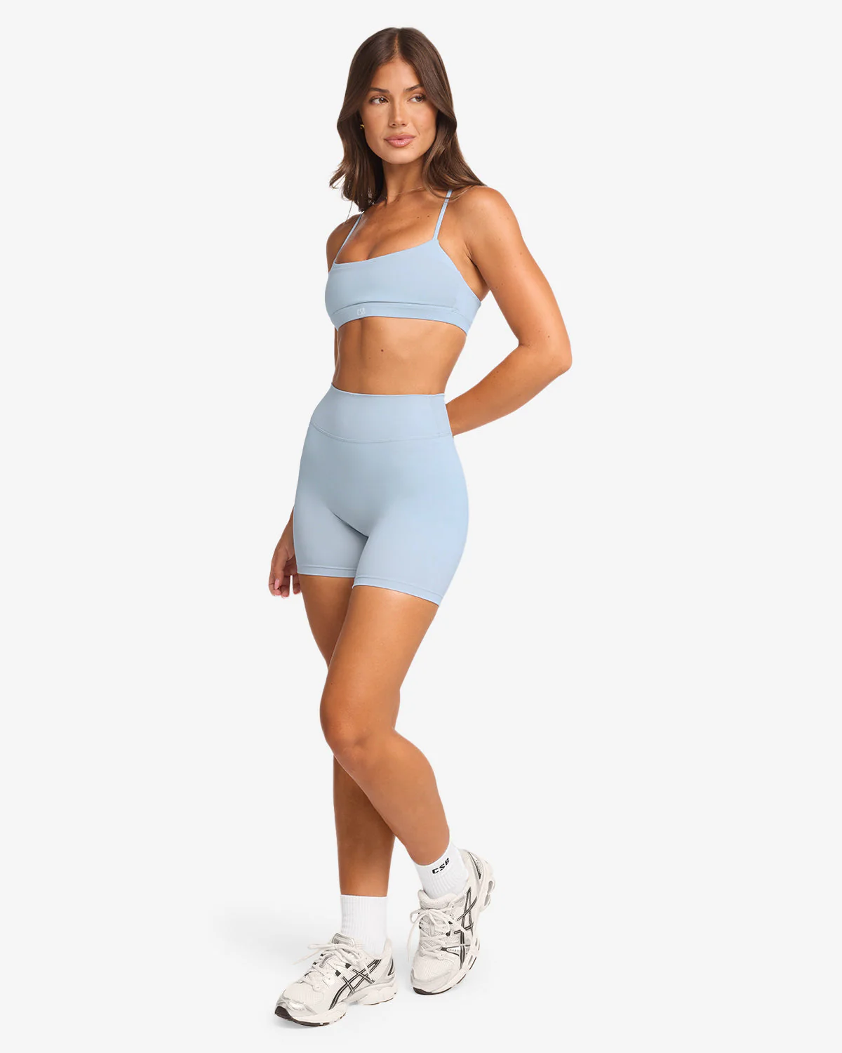 Form Invisible Scrunch Shorts 5" | Dusty Blue - Image 13