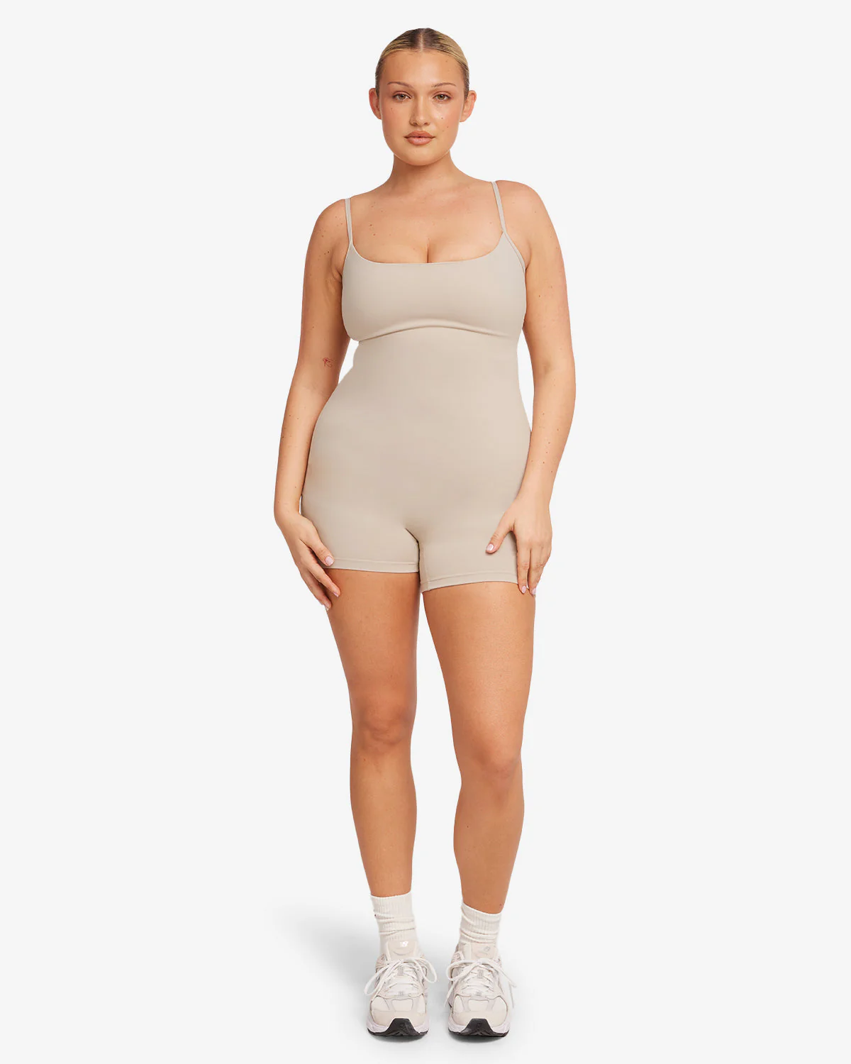 Form Staple Playsuit | Fawn - Image 6