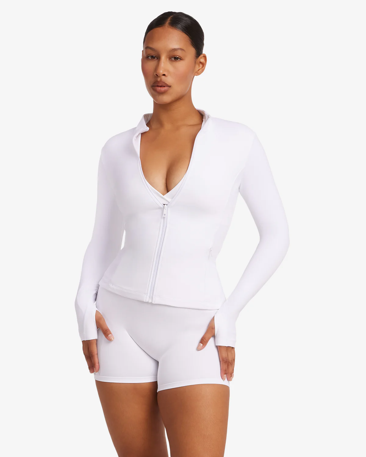 Freedom Pocket Zip Up Jacket | White - Image 17
