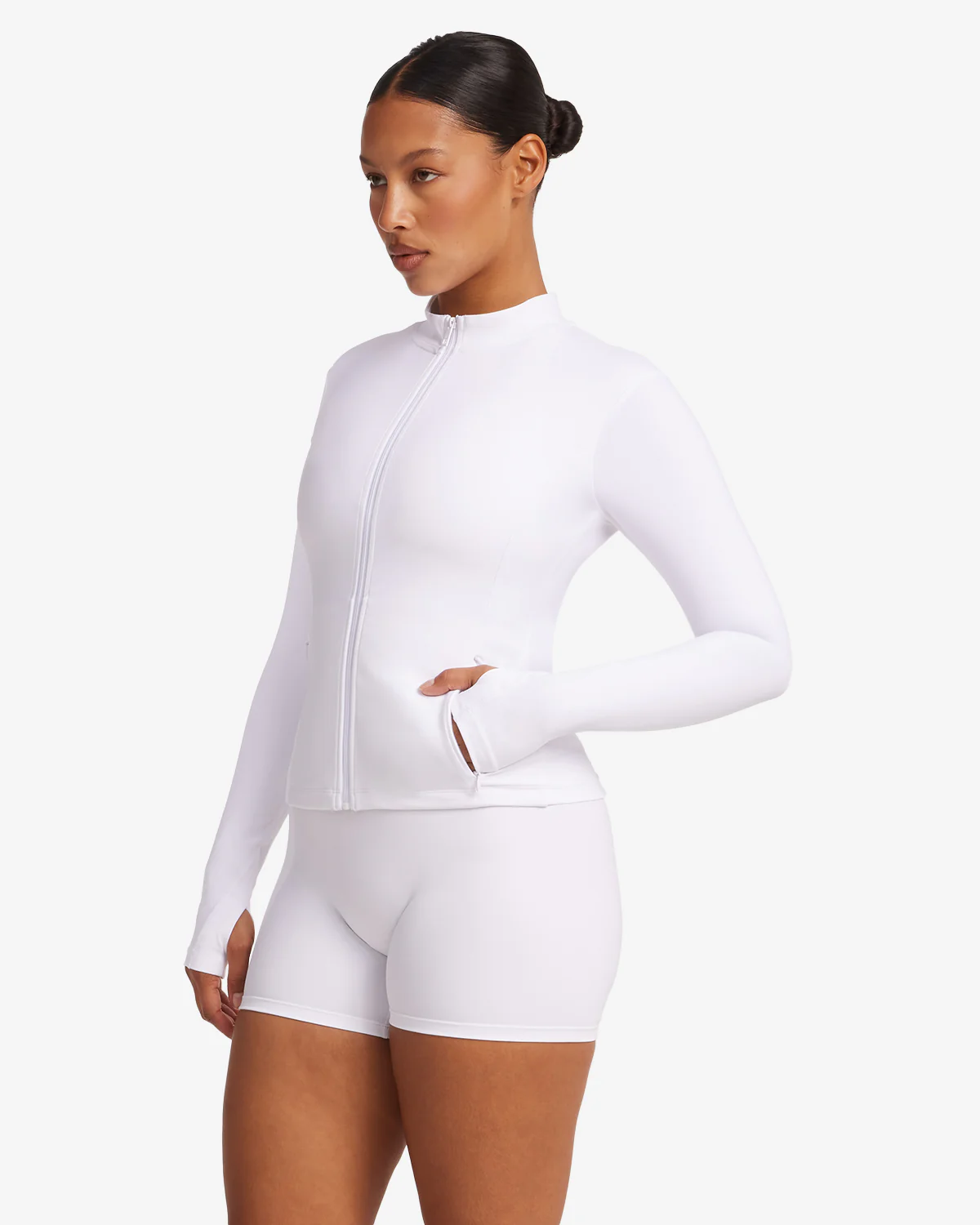 Freedom Pocket Zip Up Jacket | White - Image 19