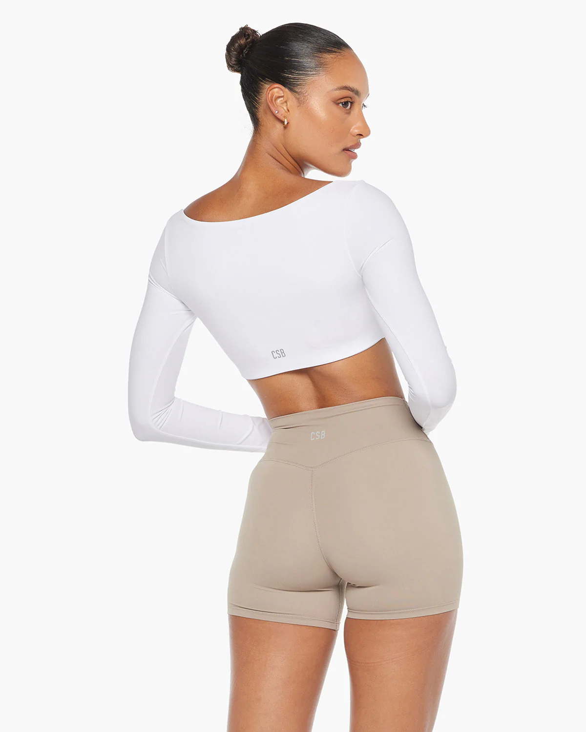 Freedom Scoop Long Sleeve Crop | White - Image 14