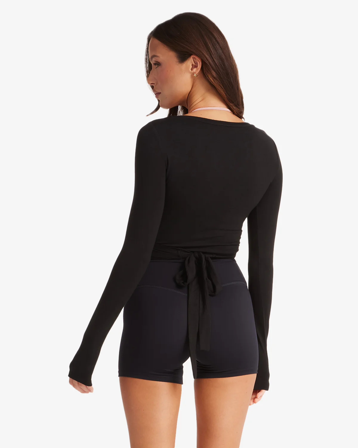 Ballet Wrap Top | Black - Image 12
