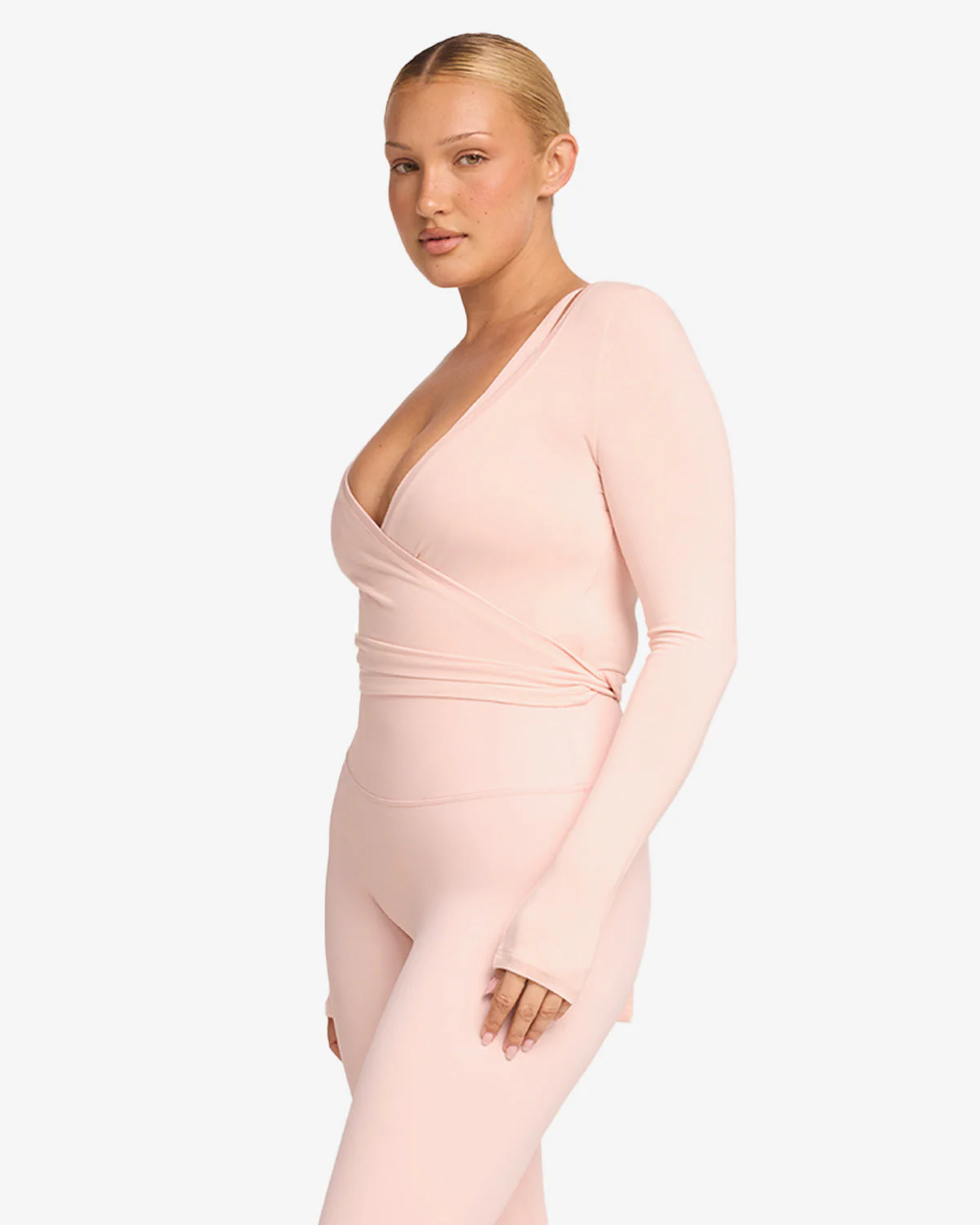 Ballet Wrap Top | Blush - Image 11