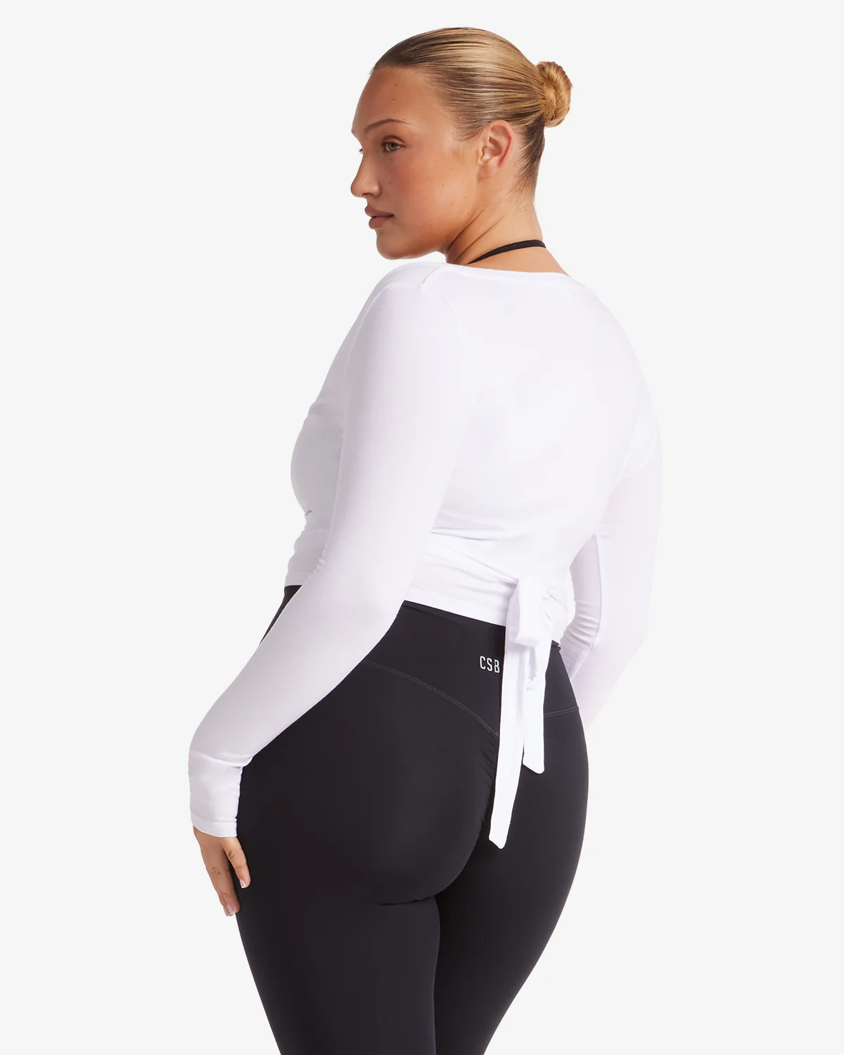 Ballet Wrap Top | White - Image 7