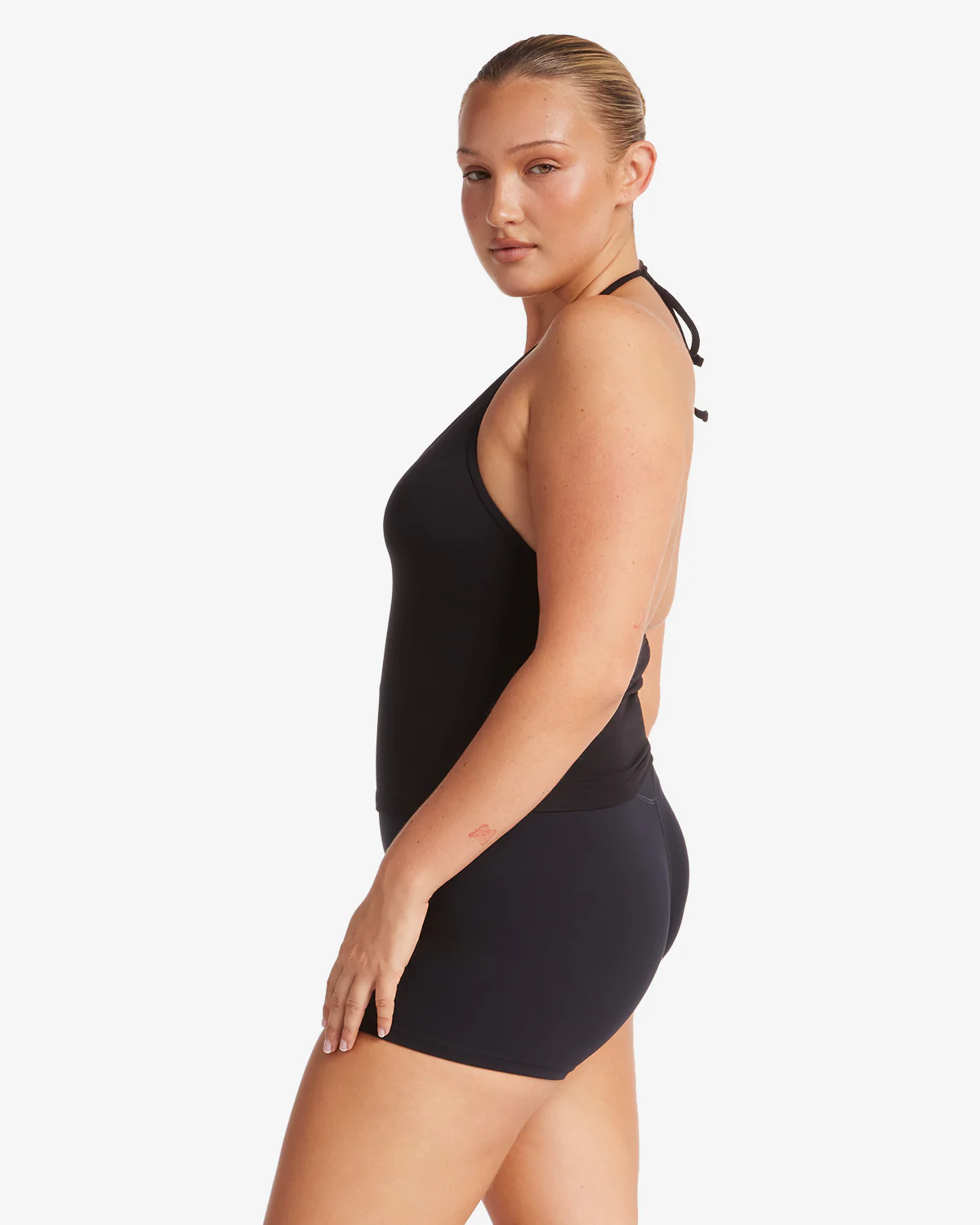 Halter Tie Tank | Black - Image 7
