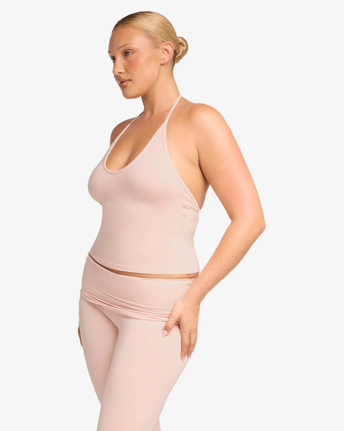 Halter Tie Tank | Blush - Image 7