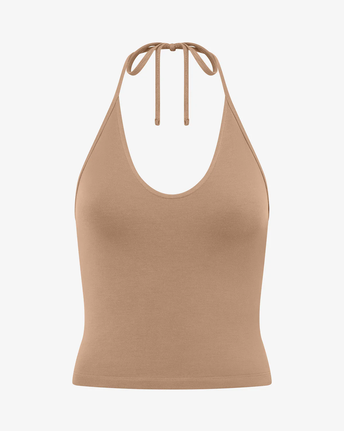Halter Tie Tank | Toffee - Image 4