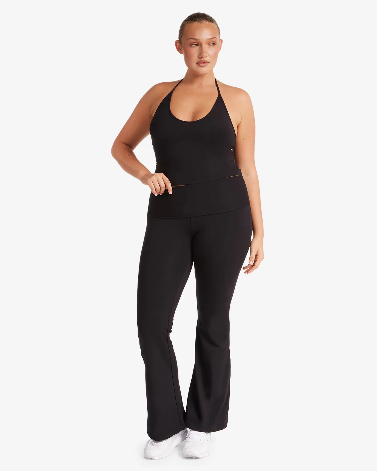 Jersey Flare Pant | Black - Image 12