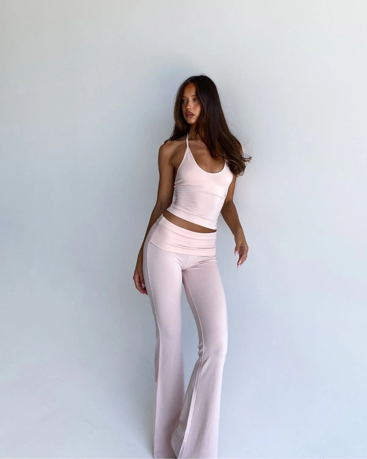 Jersey Flare Pant | Blush - Image 3
