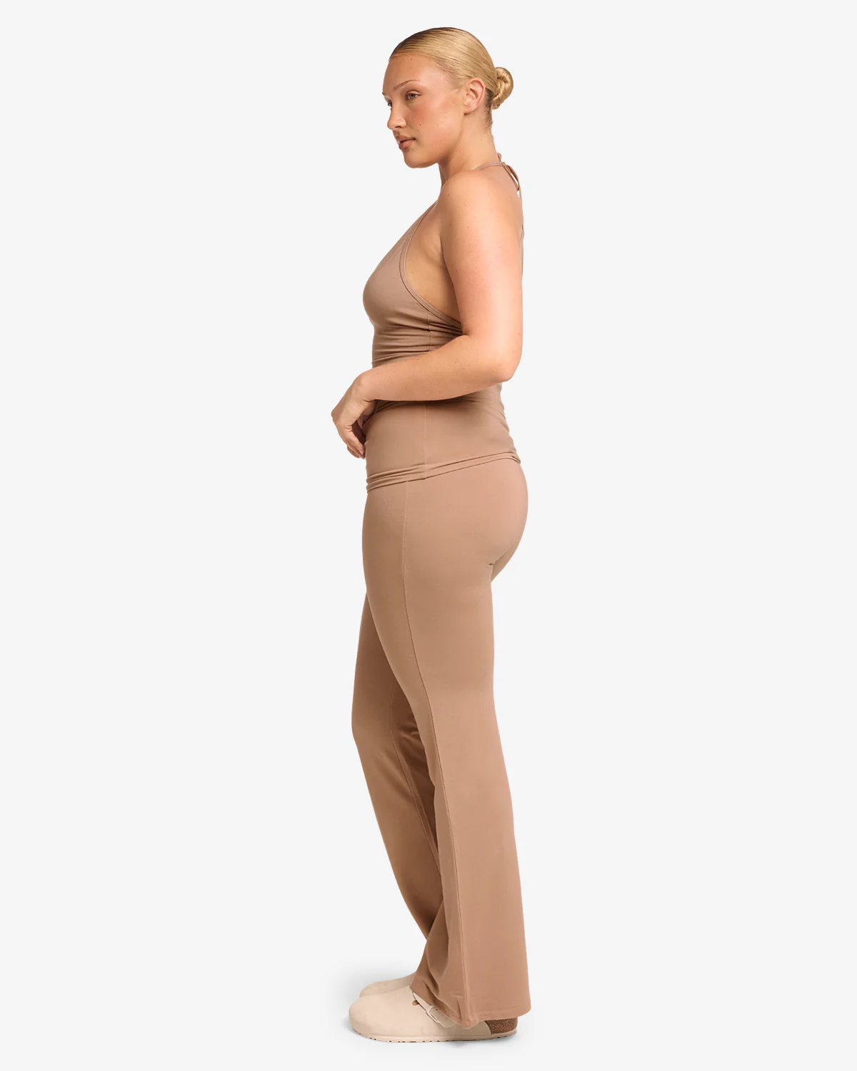 Jersey Flare Pant | Toffee - Image 10