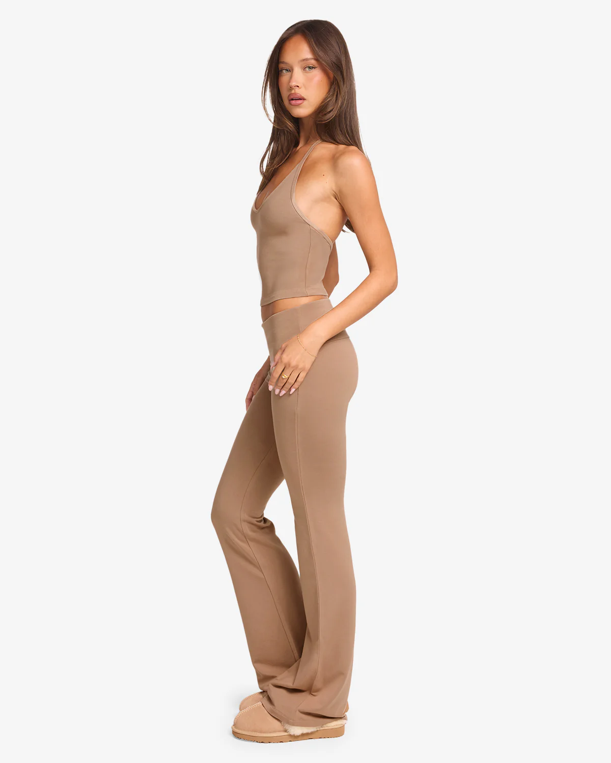 Jersey Flare Pant | Toffee - Image 6