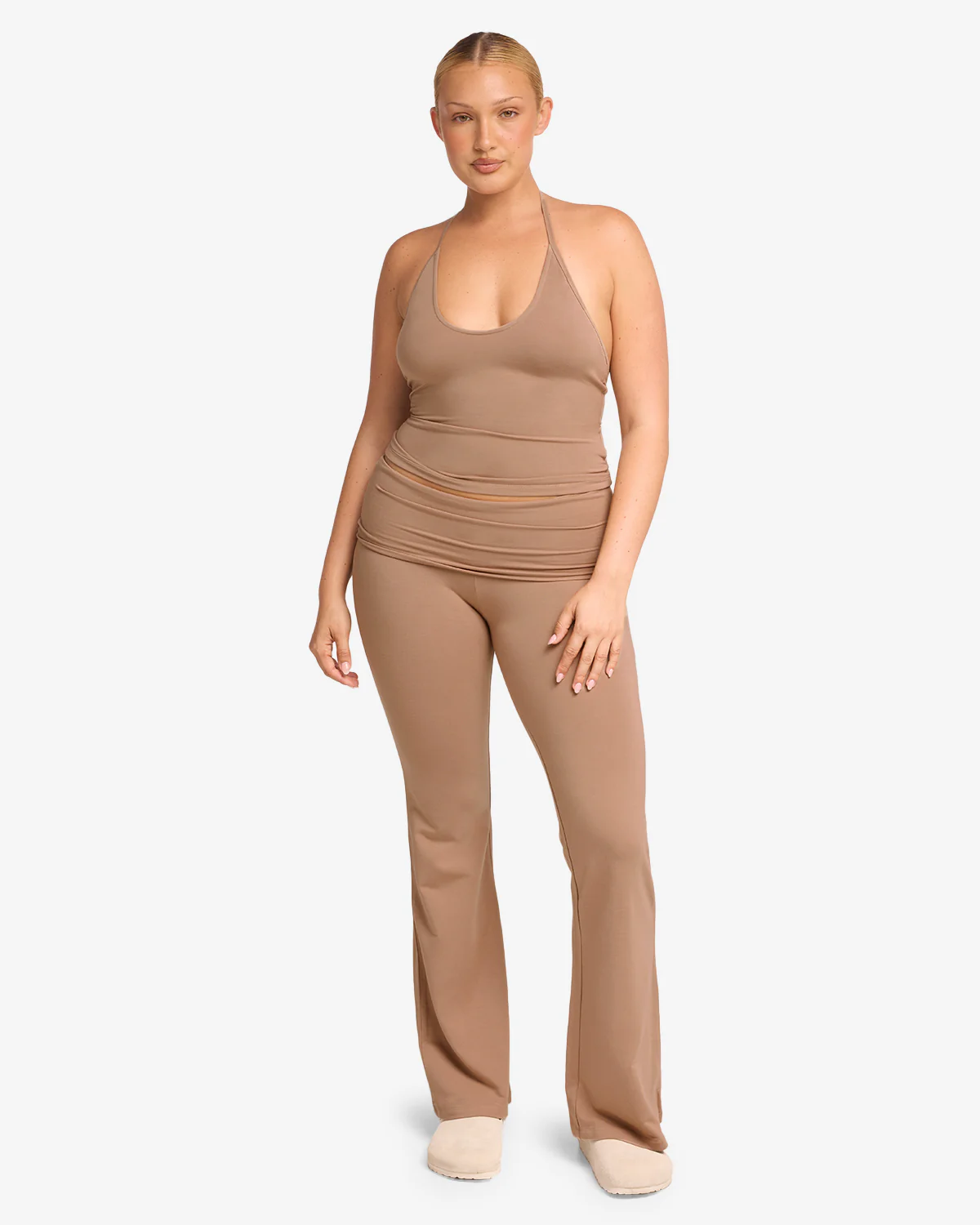 Jersey Flare Pant | Toffee - Image 9