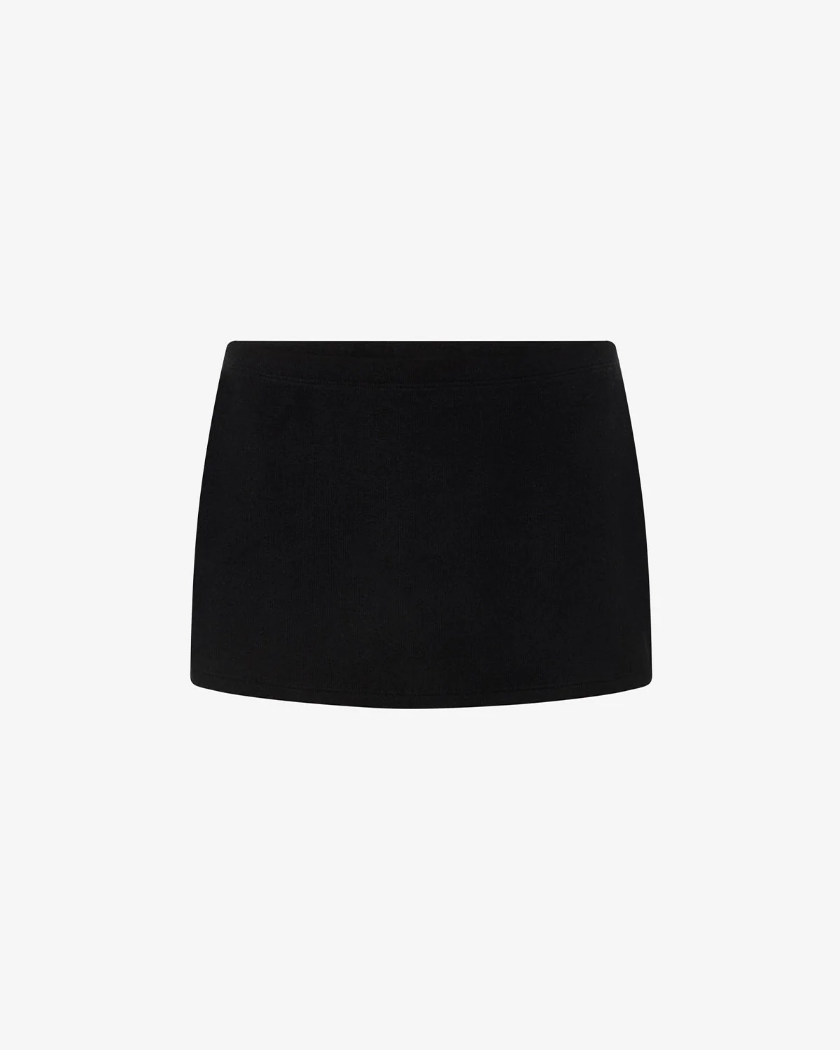 Terry Mini Skirt | Black - Image 3