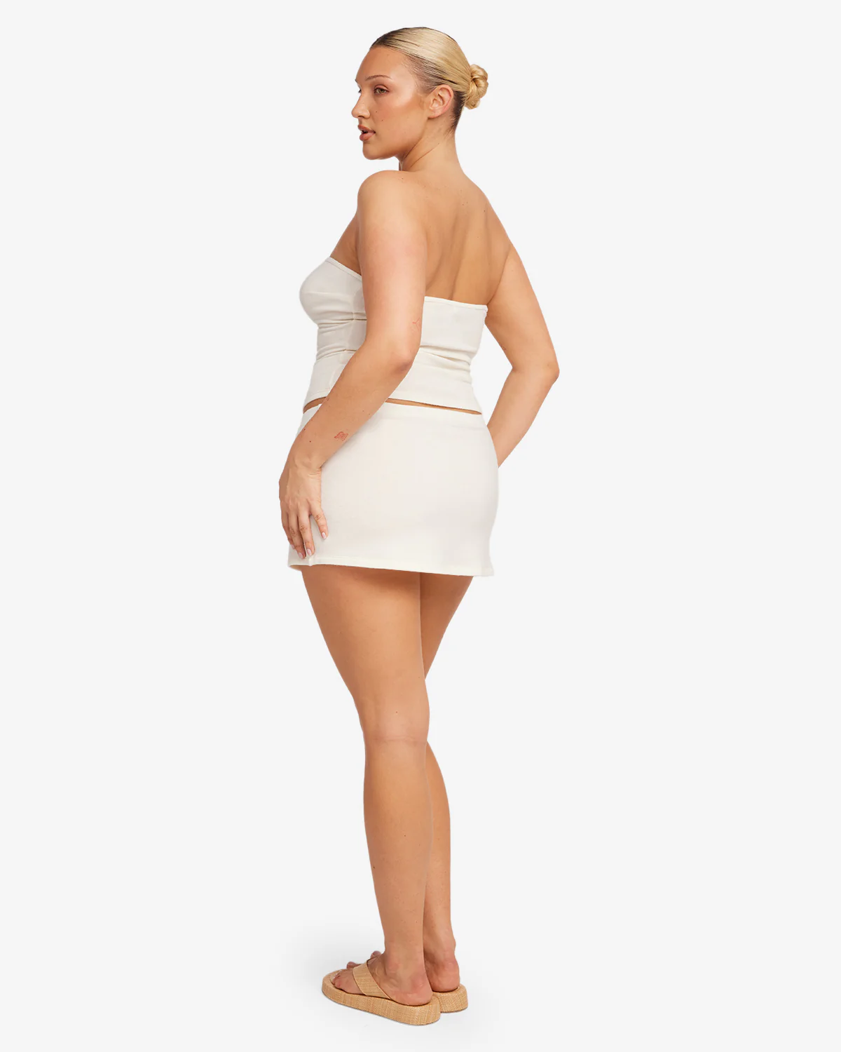 Terry Mini Skirt | Coconut - Image 8