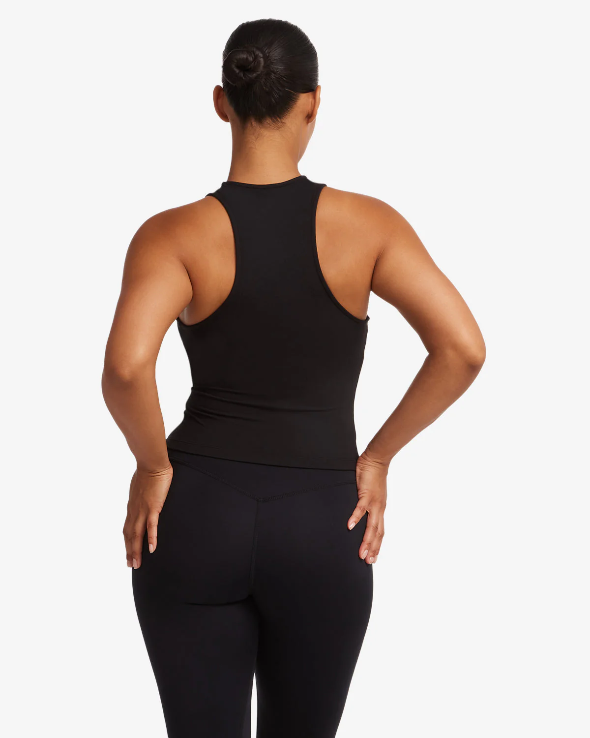 Longline High Neck Tank | Black - Image 7