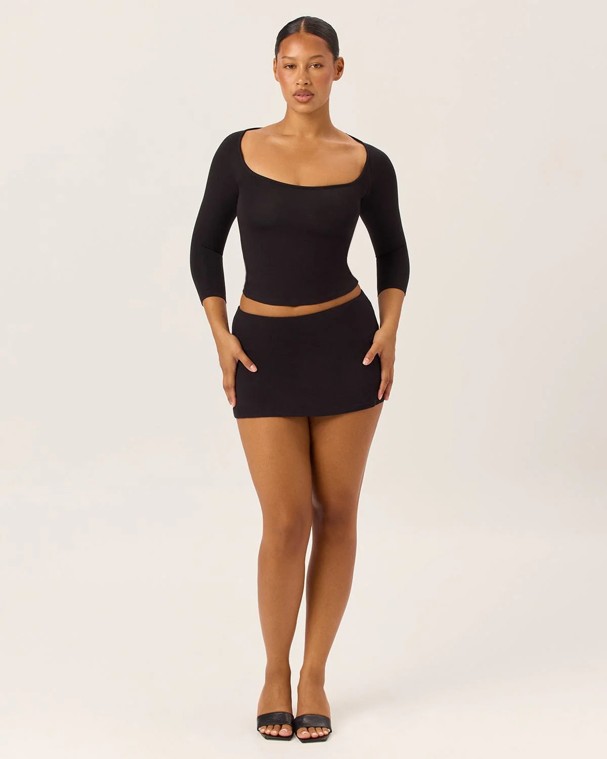 Micro Mini Skirt | Black - Image 9
