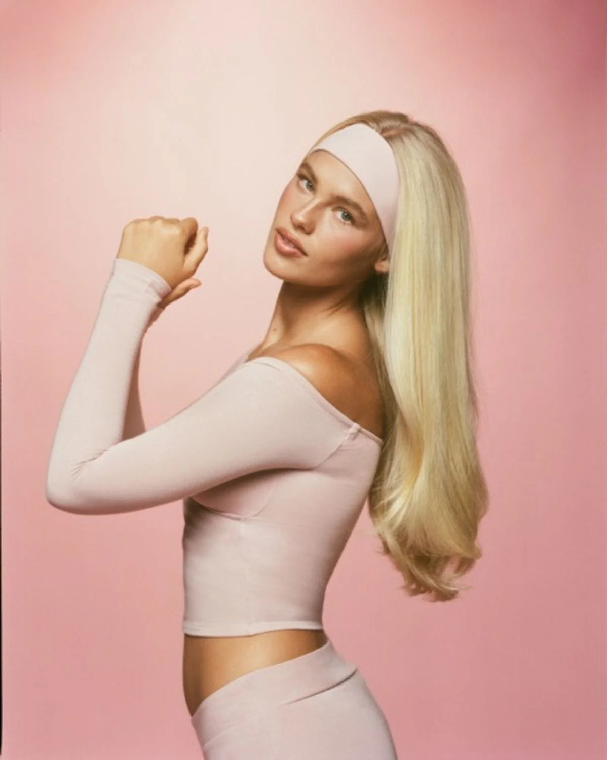 Off Shoulder Wrap Top | Dusty Pink - Image 9