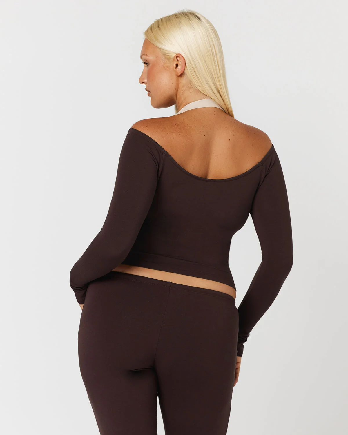 Off Shoulder Wrap Top | Espresso - Image 6