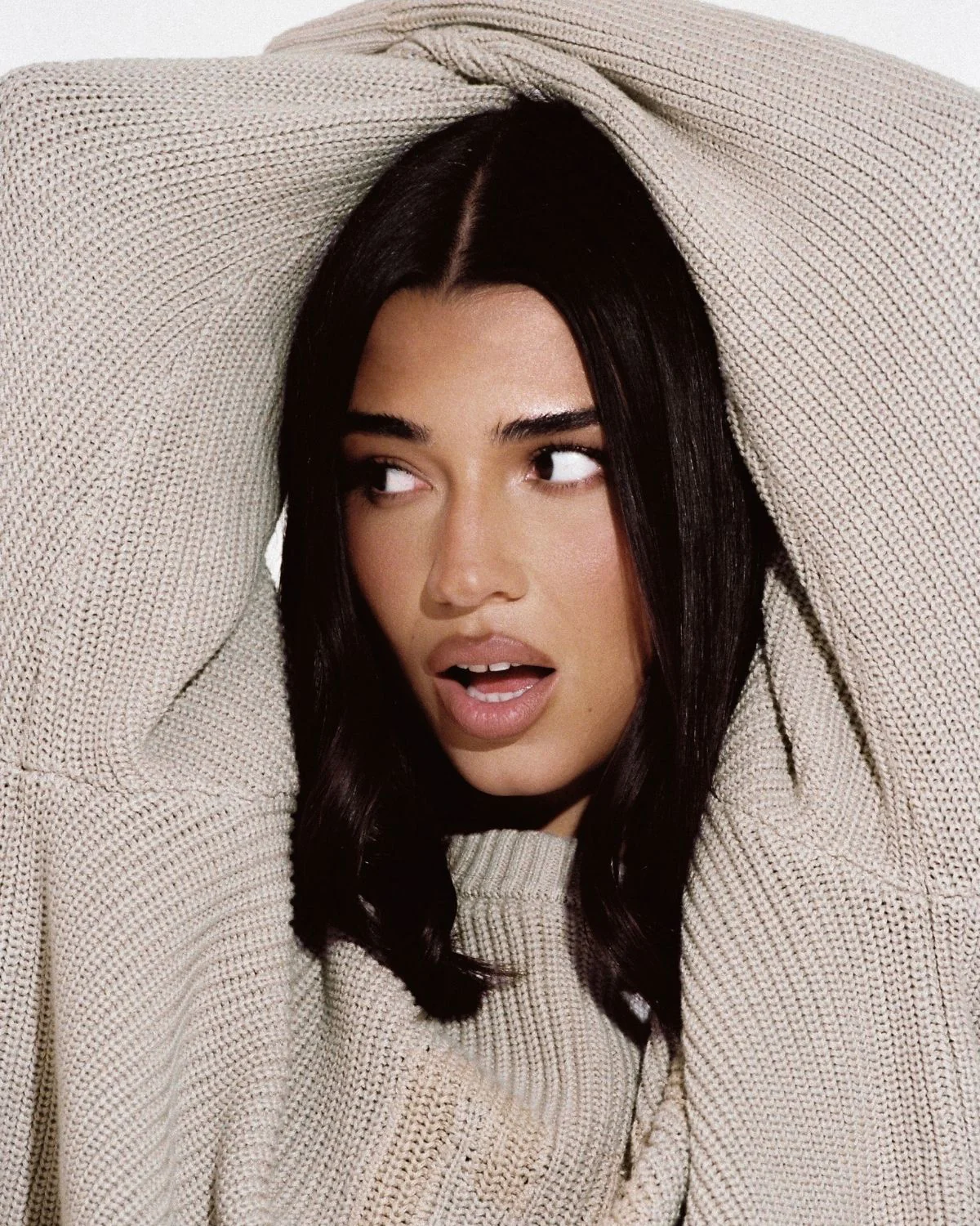 Off Shoulder Knit Sweater | Oak - Image 5