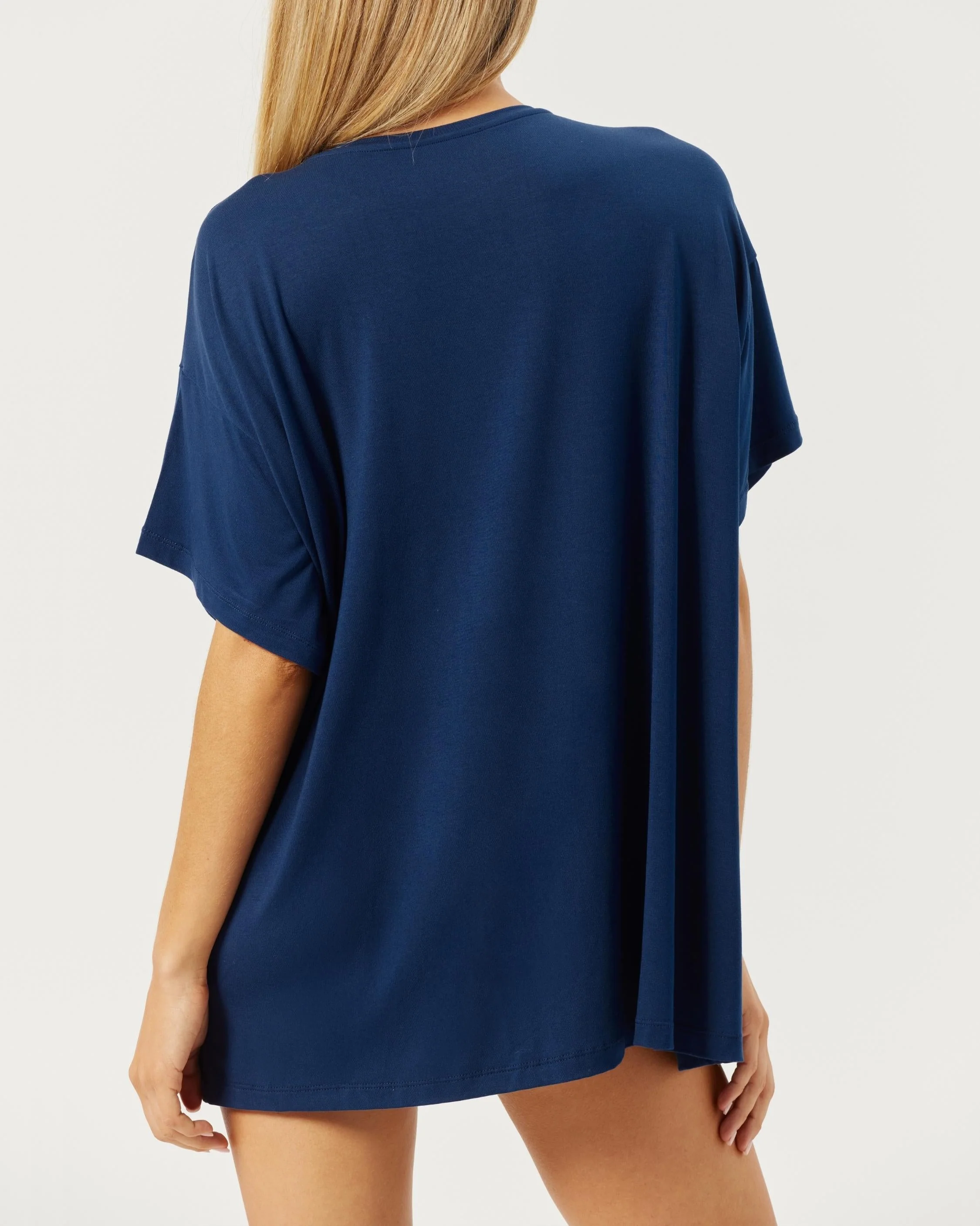 Oversized Sleep Tee | Navy - Image 3