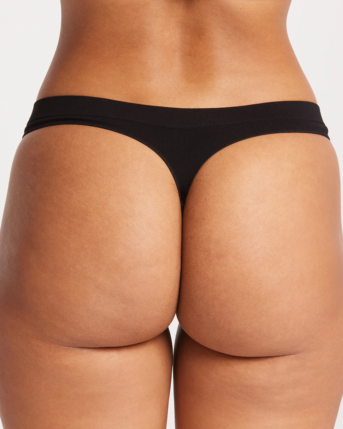 Seamless Bamboo Thong | Black - Image 3