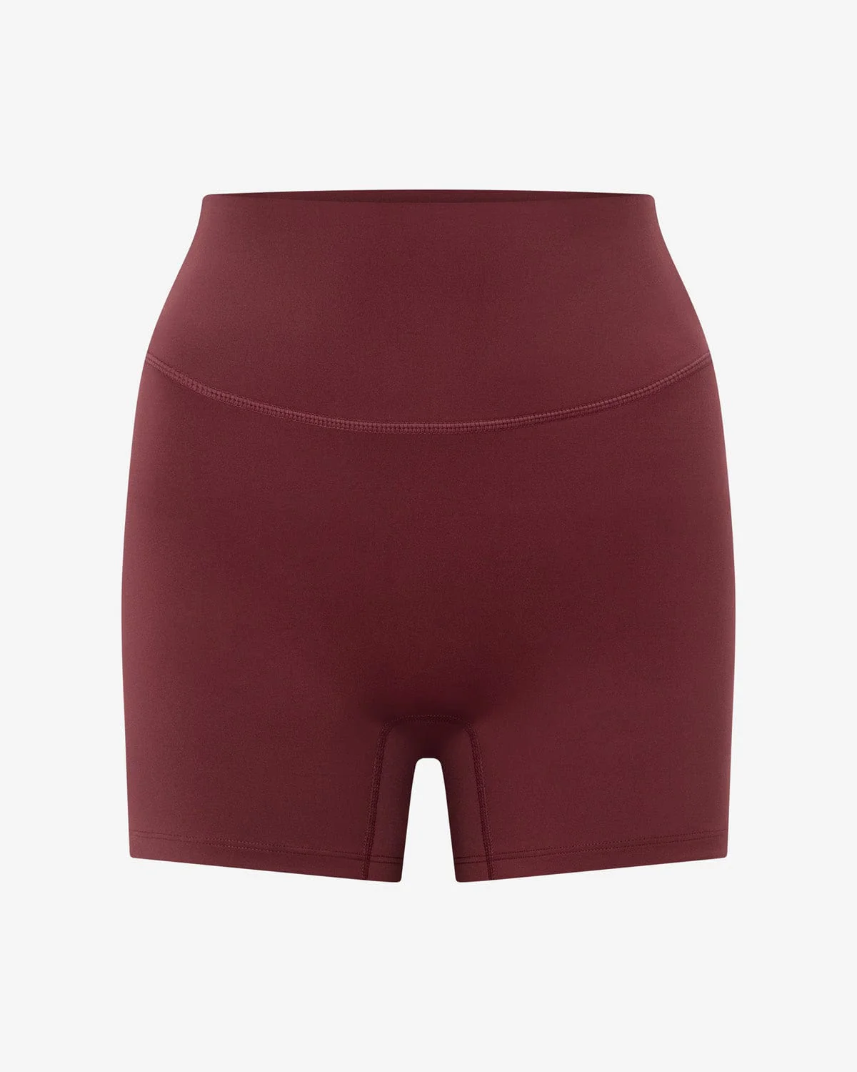 Serenity Invisible Scrunch Shorts 4" | Burgundy - Image 8