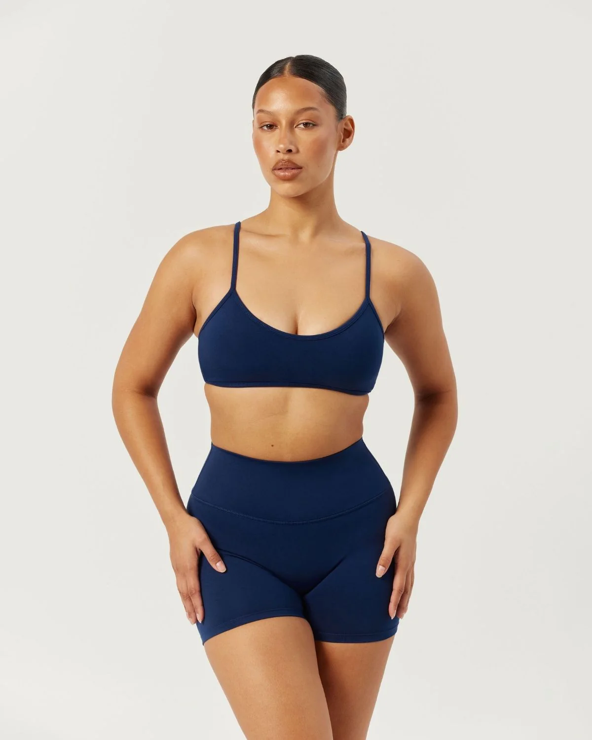 Serenity Scrunch Shorts 4" | Navy - Image 6