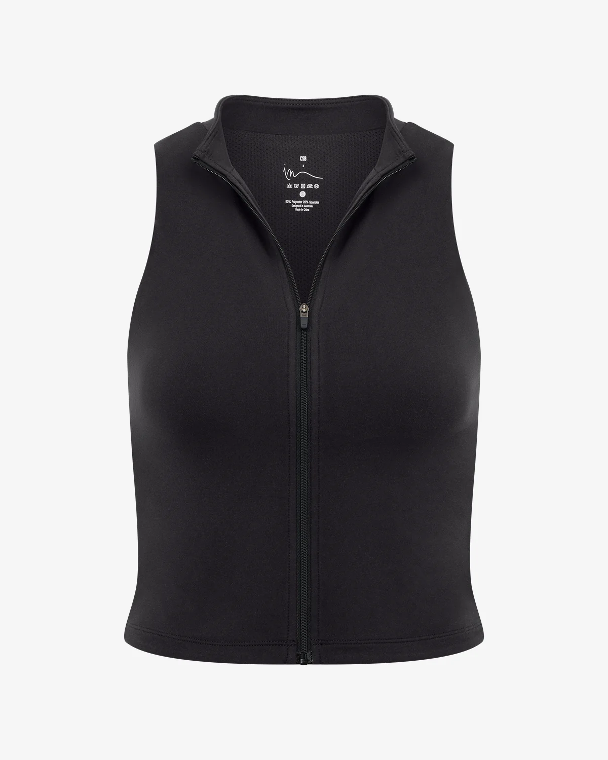 Serenity Active Zip Tank | Black - Image 13