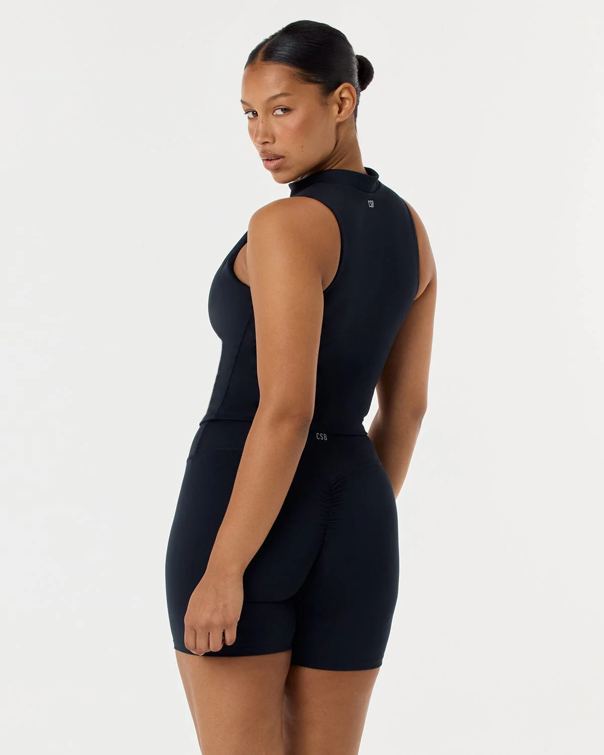 Serenity Active Zip Tank | Black - Image 6