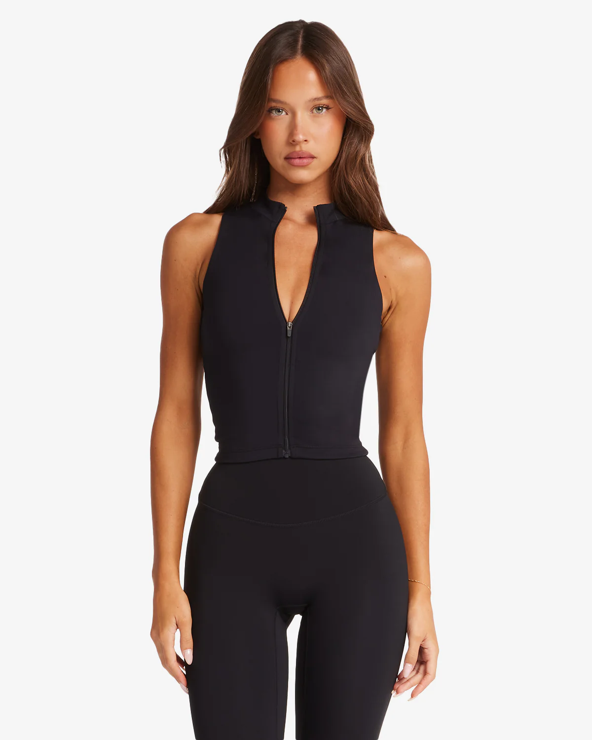 Serenity Active Zip Tank | Black - Image 8