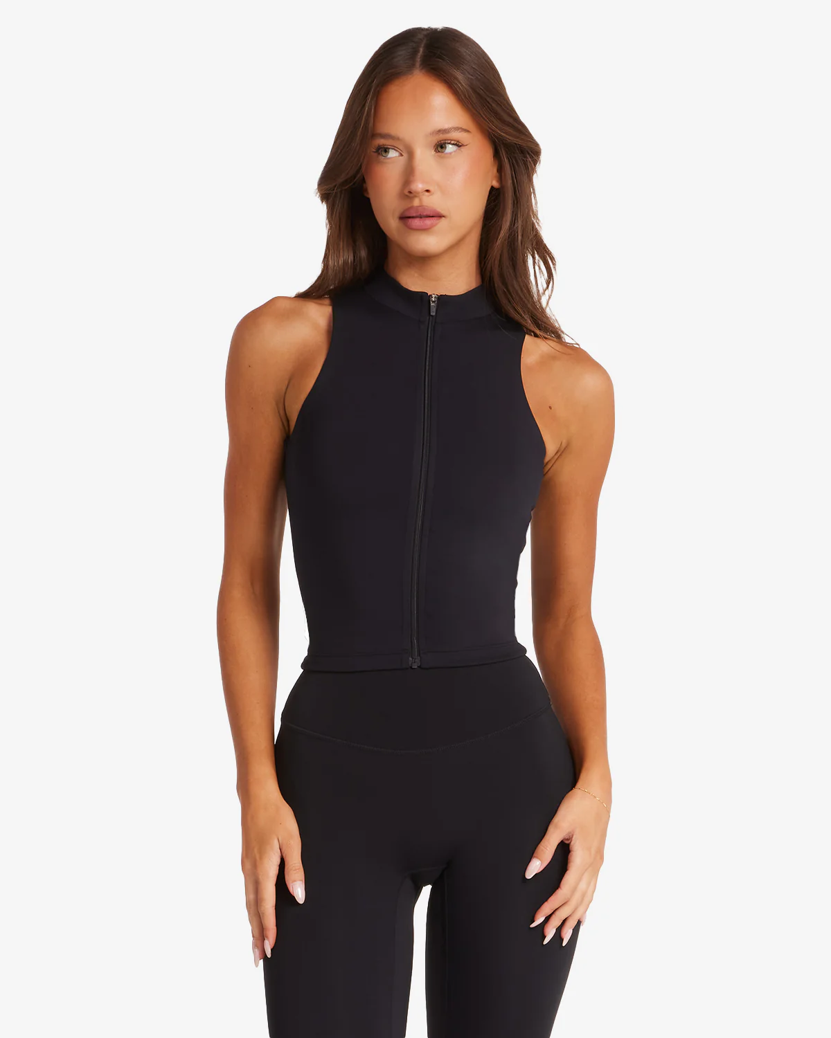 Serenity Active Zip Tank | Black - Image 9