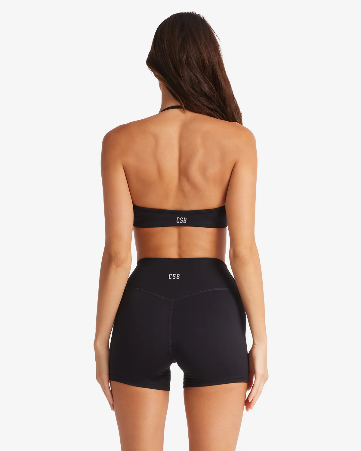 Serenity Contour Halter Crop | Black - Image 2