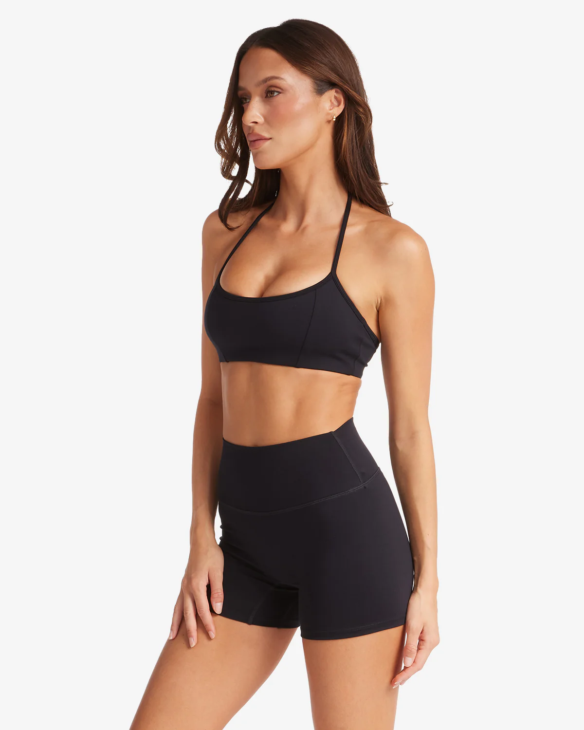 Serenity Contour Halter Crop | Black - Image 3