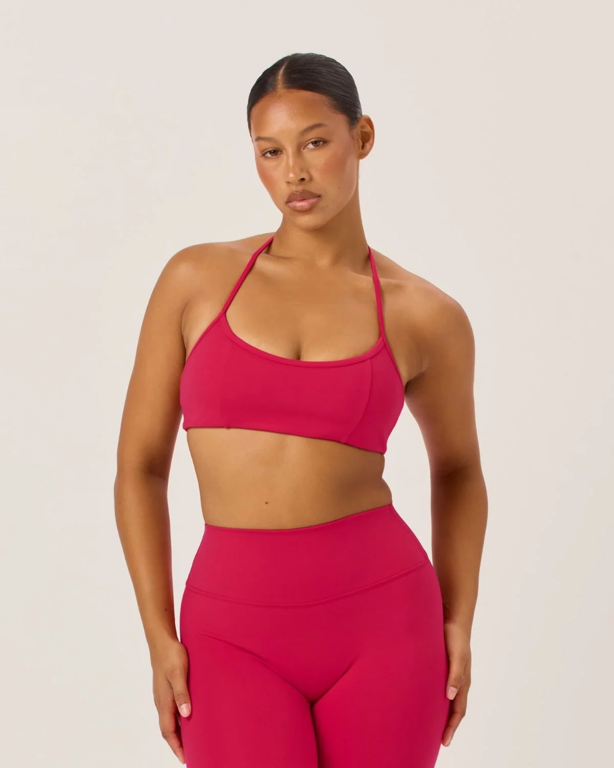 Serenity Contour Halter Crop | Strawberry - Image 4
