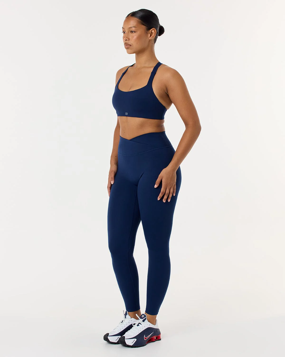 Serenity Crossover Leggings | Navy - Image 4