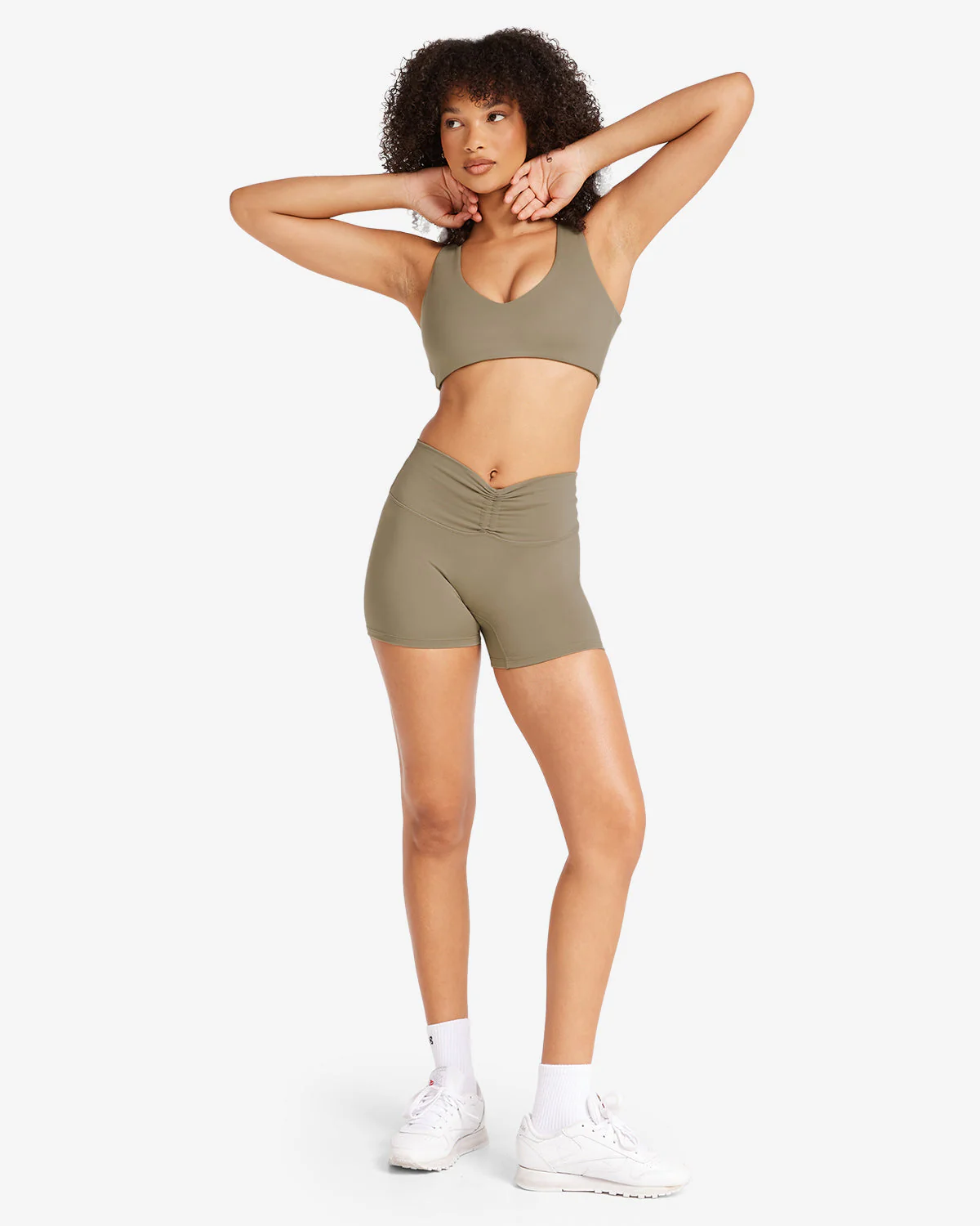 Serenity Drawstring Shorts 4" | Vintage Khaki - Image 8