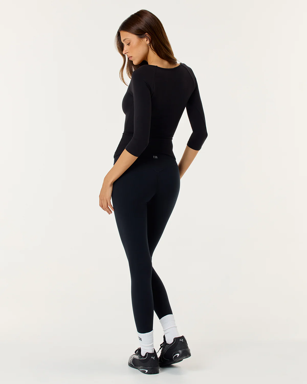 Serenity Invisible Scrunch Leggings | Black - Image 3