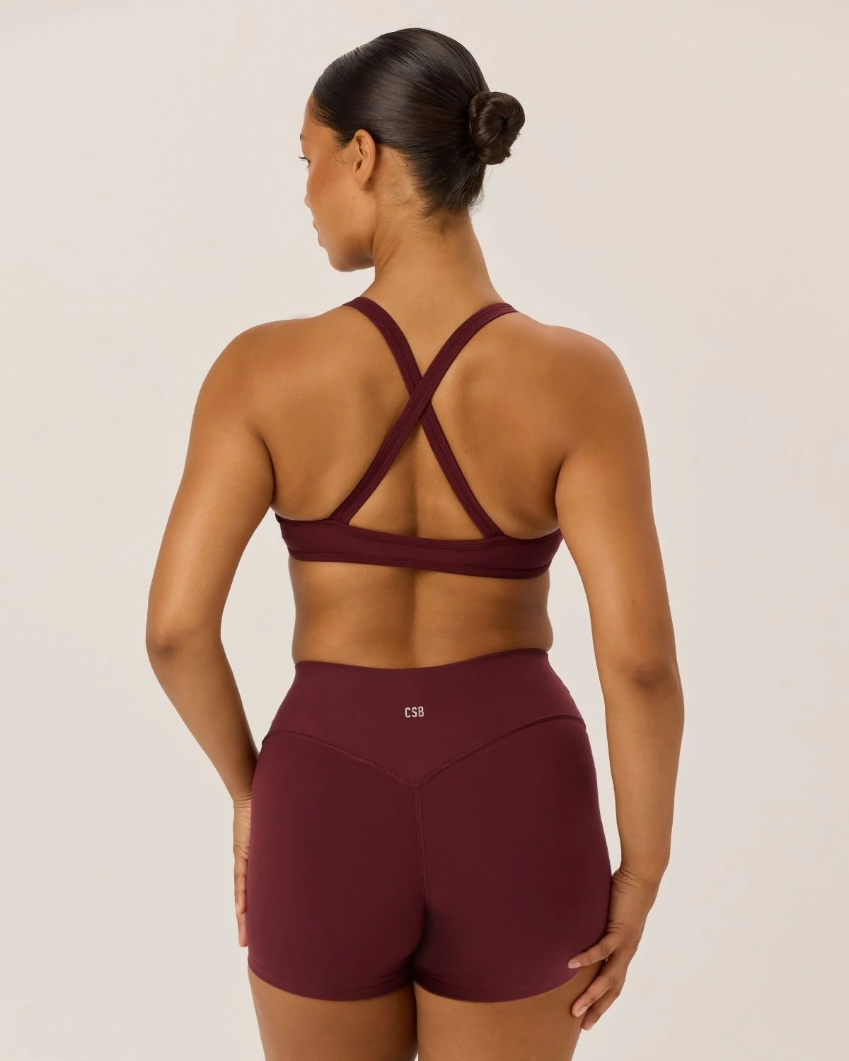 Serenity Millie Crop | Burgundy - Image 2