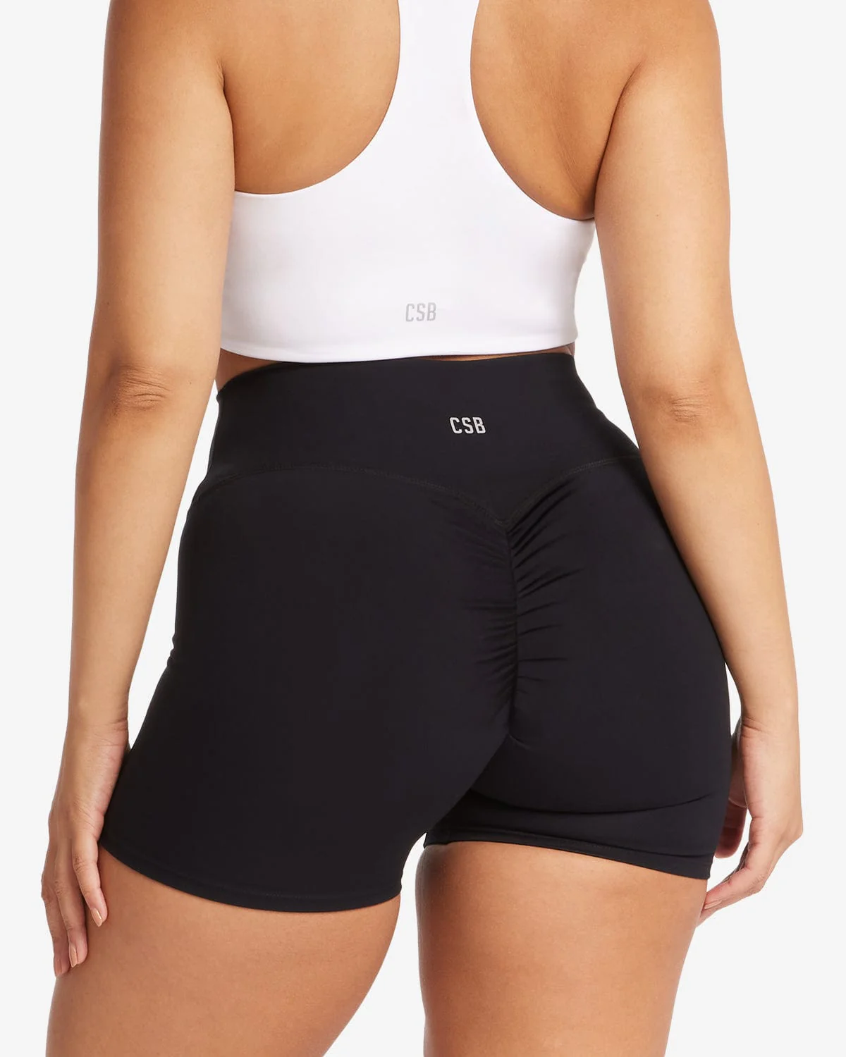 Serenity Scrunch Shorts 4" | Black - Image 10