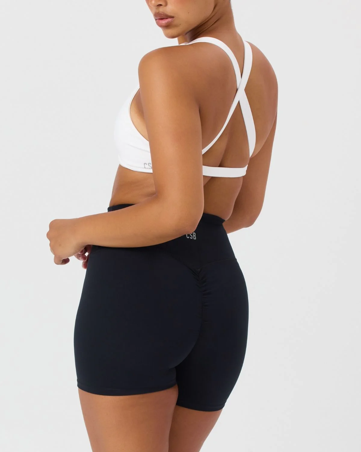 Serenity Scrunch Shorts 4" | Black - Image 3