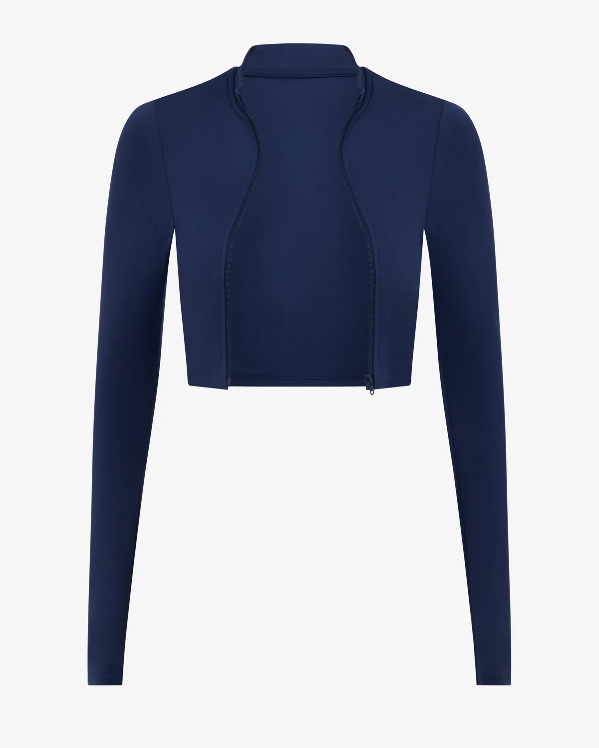 Serenity Cropped Zip Jacket | Navy - Image 10