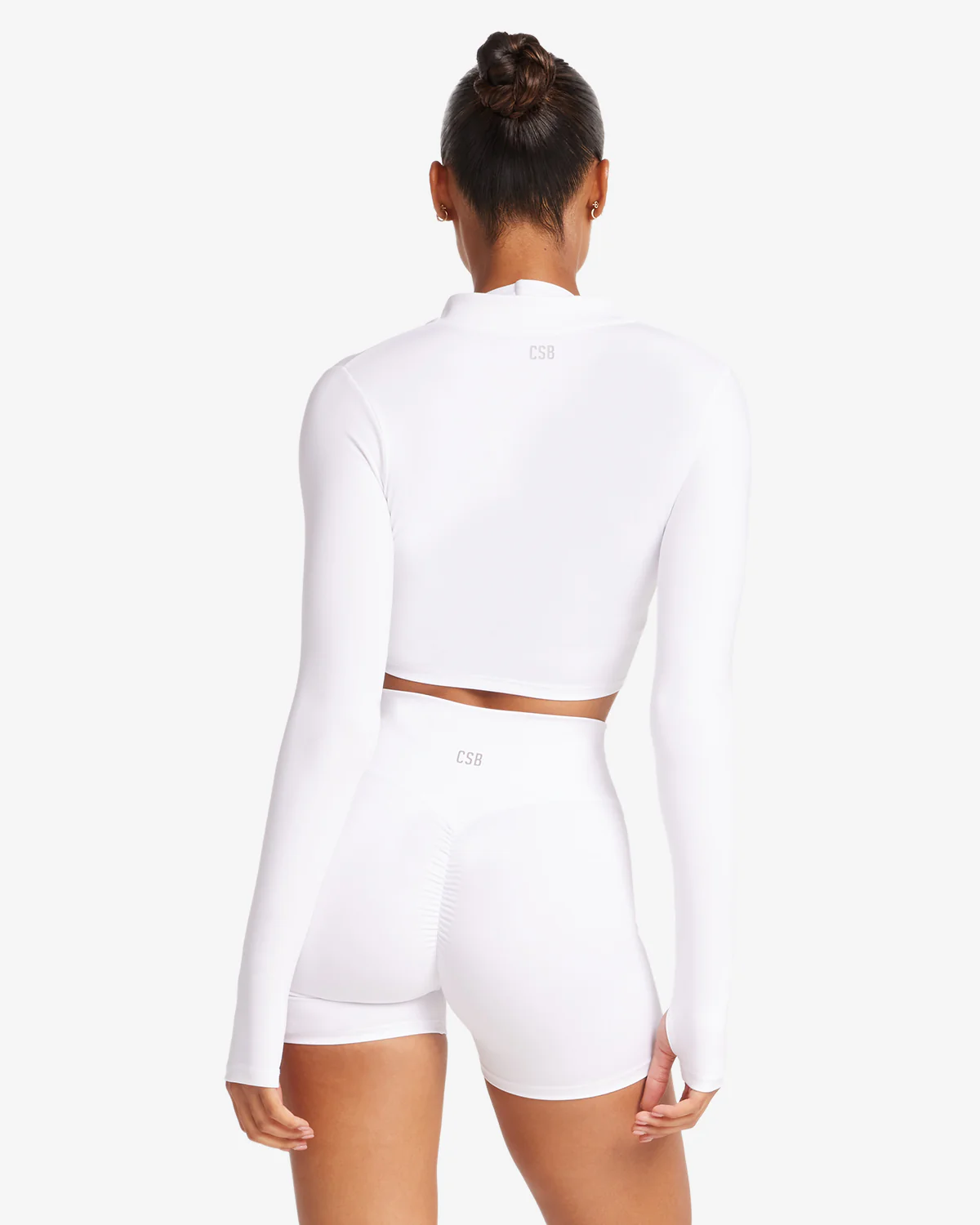 Serenity Sculpt Zip Jacket | White - Image 8